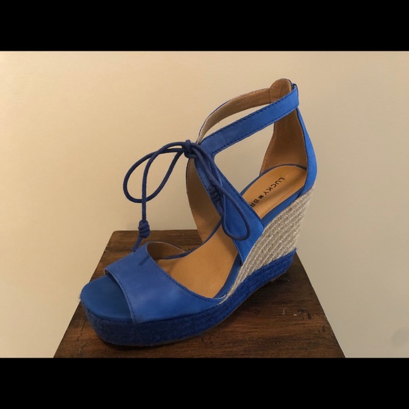 Lucky Brand Blue wedges - Picture 4 of 6